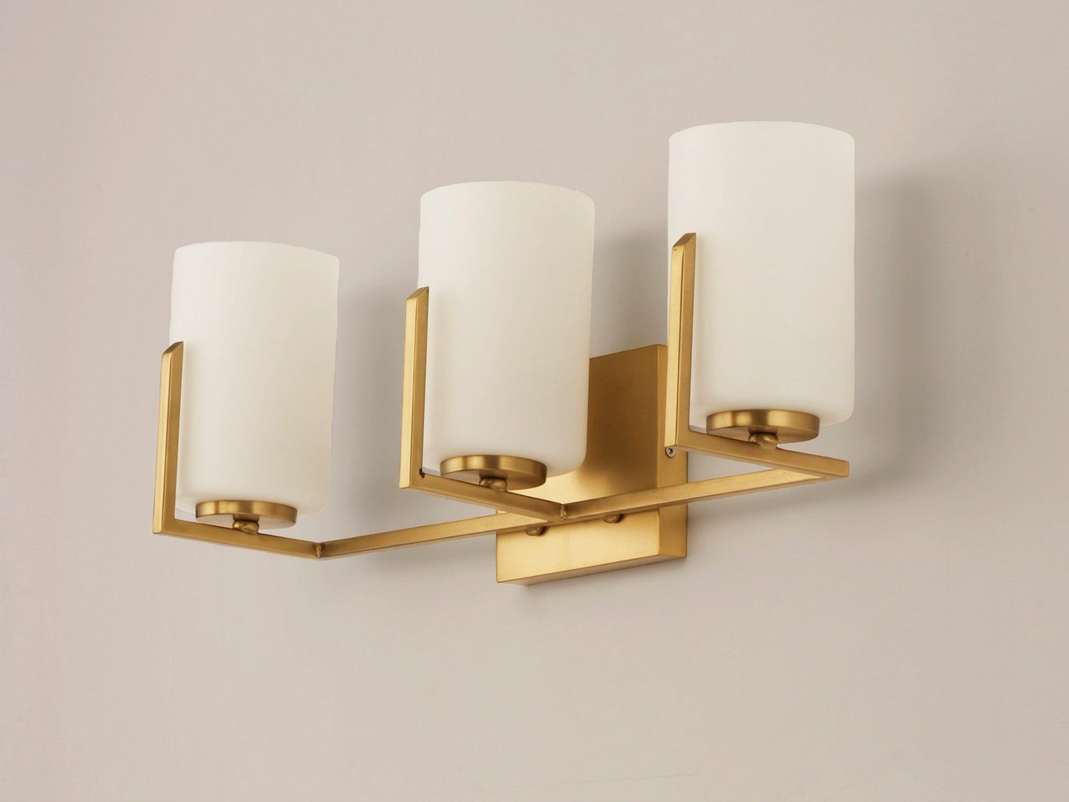 Maxim - 21283SWSBR - Three Light Bath Vanity - Dart - Satin Brass