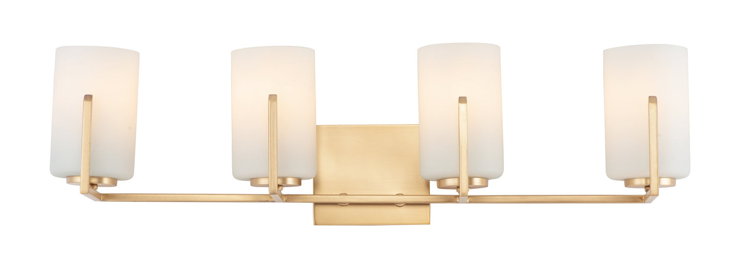 Maxim - 21284SWSBR - Four Light Bath Vanity - Dart - Satin Brass