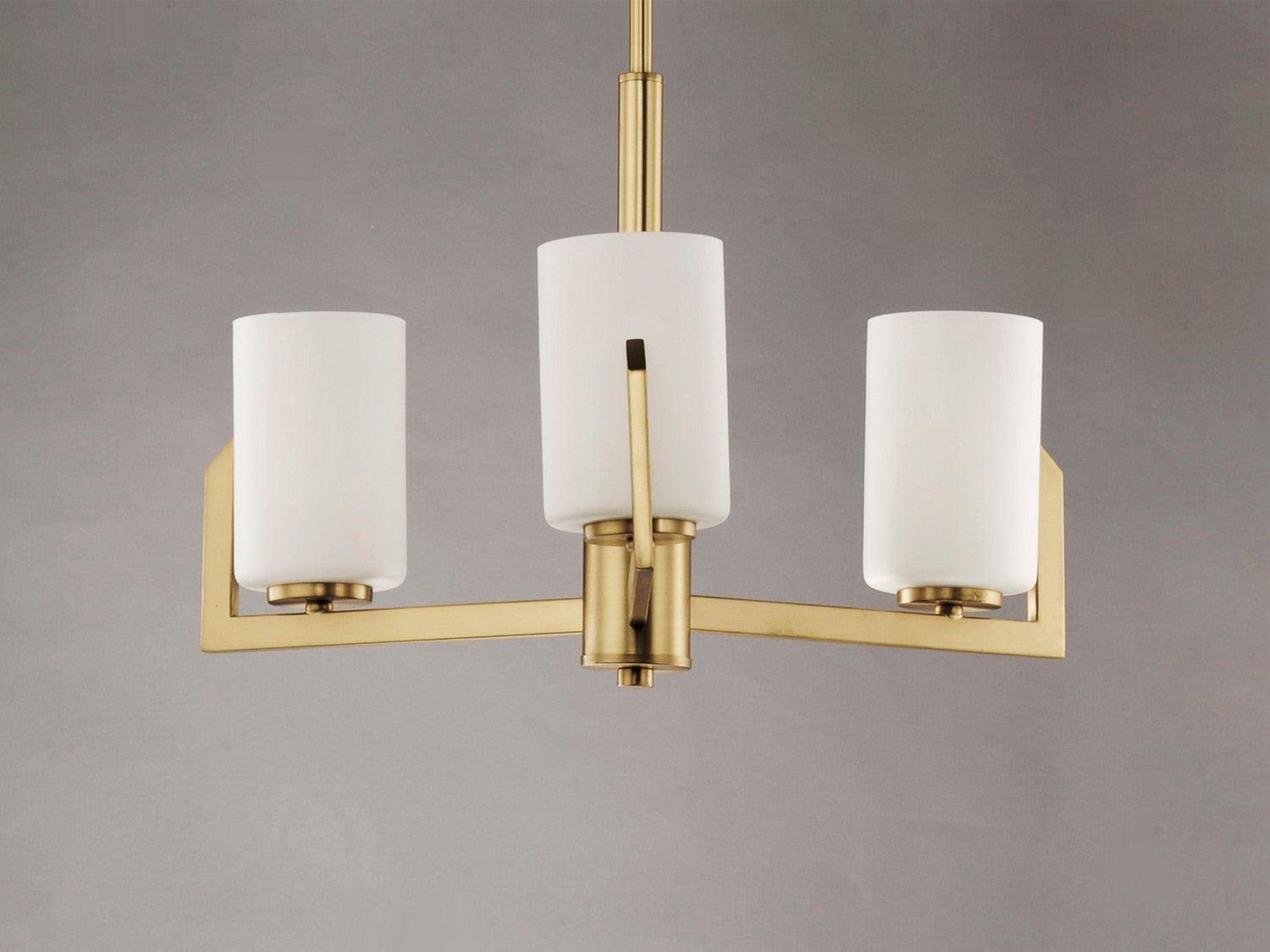 Maxim - 21285SWSBR - Three Light Chandelier - Dart - Satin Brass