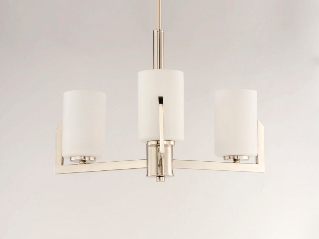 Maxim - 21285SWSN - Three Light Chandelier - Dart - Satin Nickel