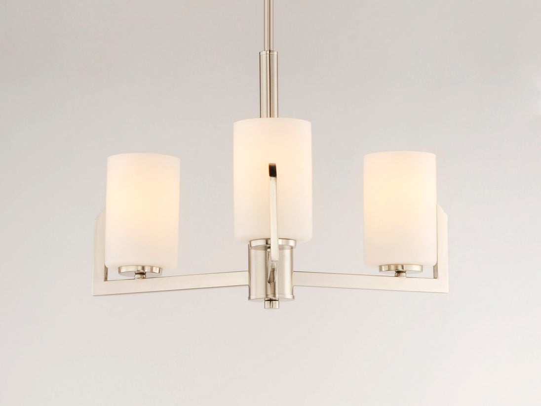 Maxim - 21285SWSN - Three Light Chandelier - Dart - Satin Nickel