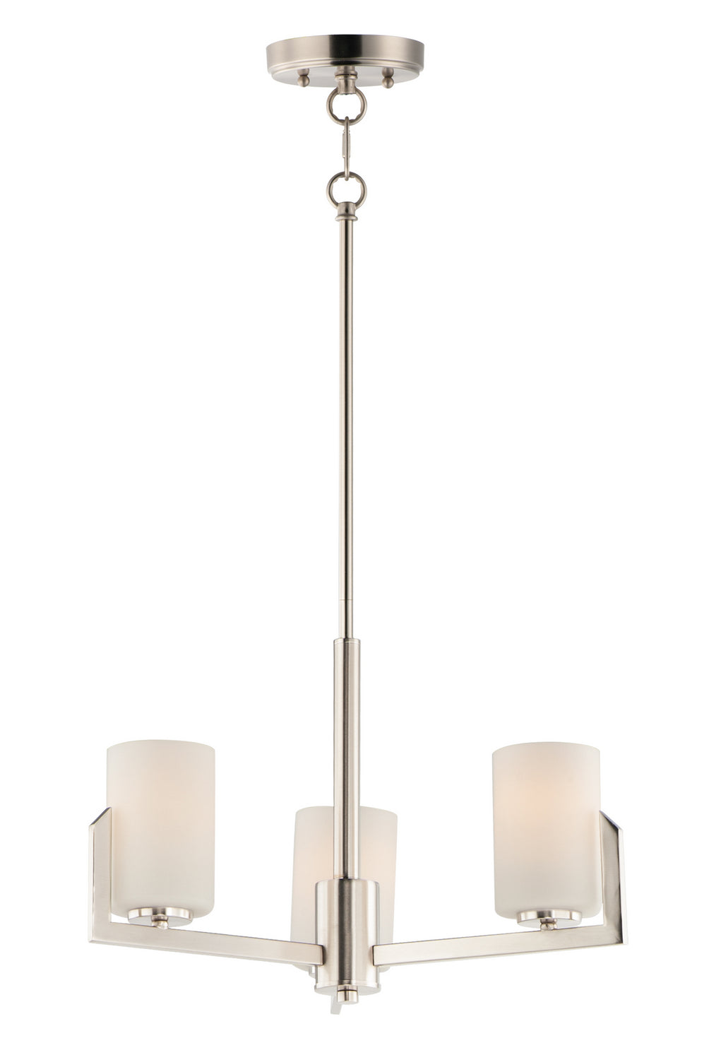 Maxim - 21285SWSN - Three Light Chandelier - Dart - Satin Nickel