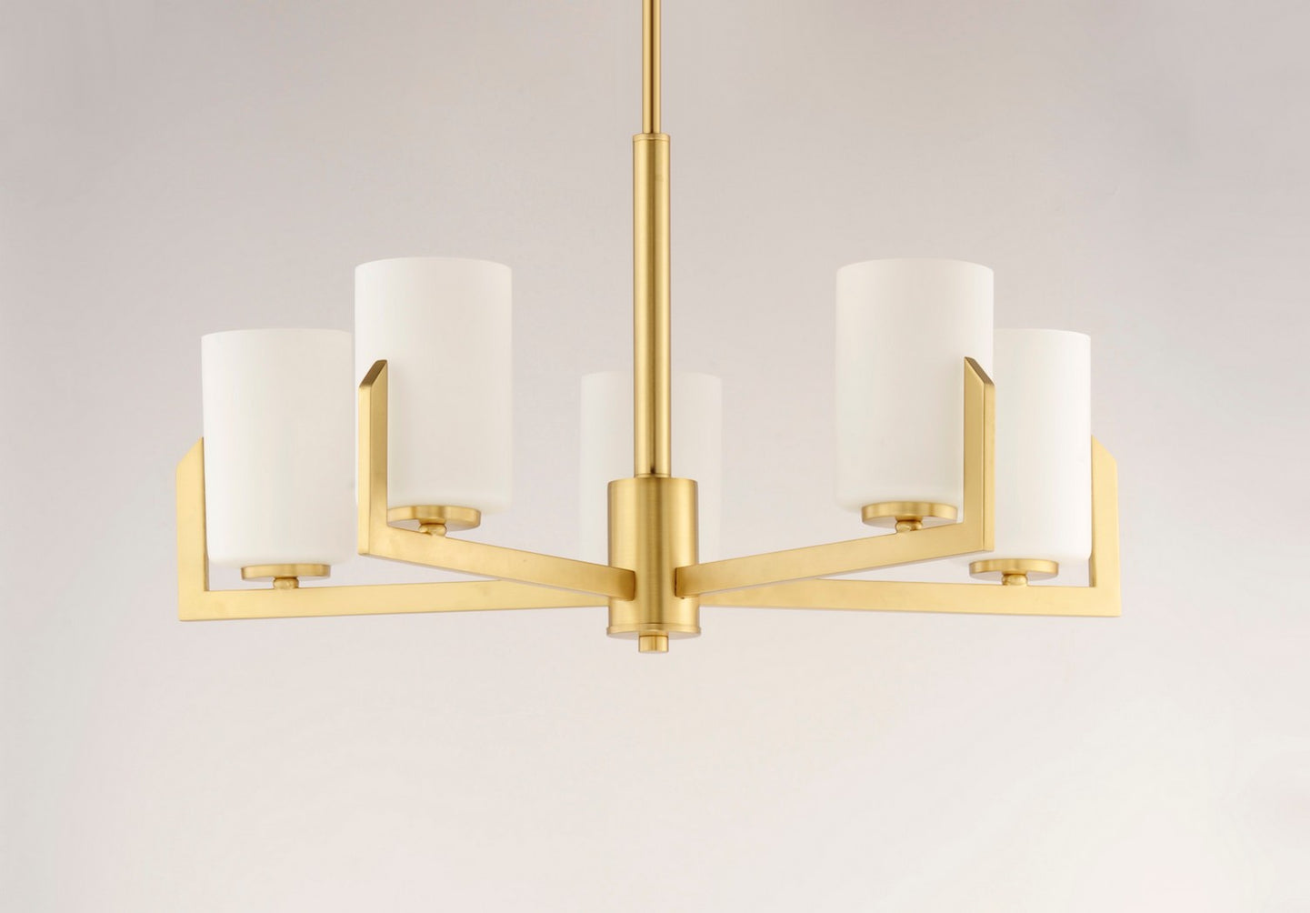 Maxim - 21286SWSBR - Five Light Chandelier - Dart - Satin Brass