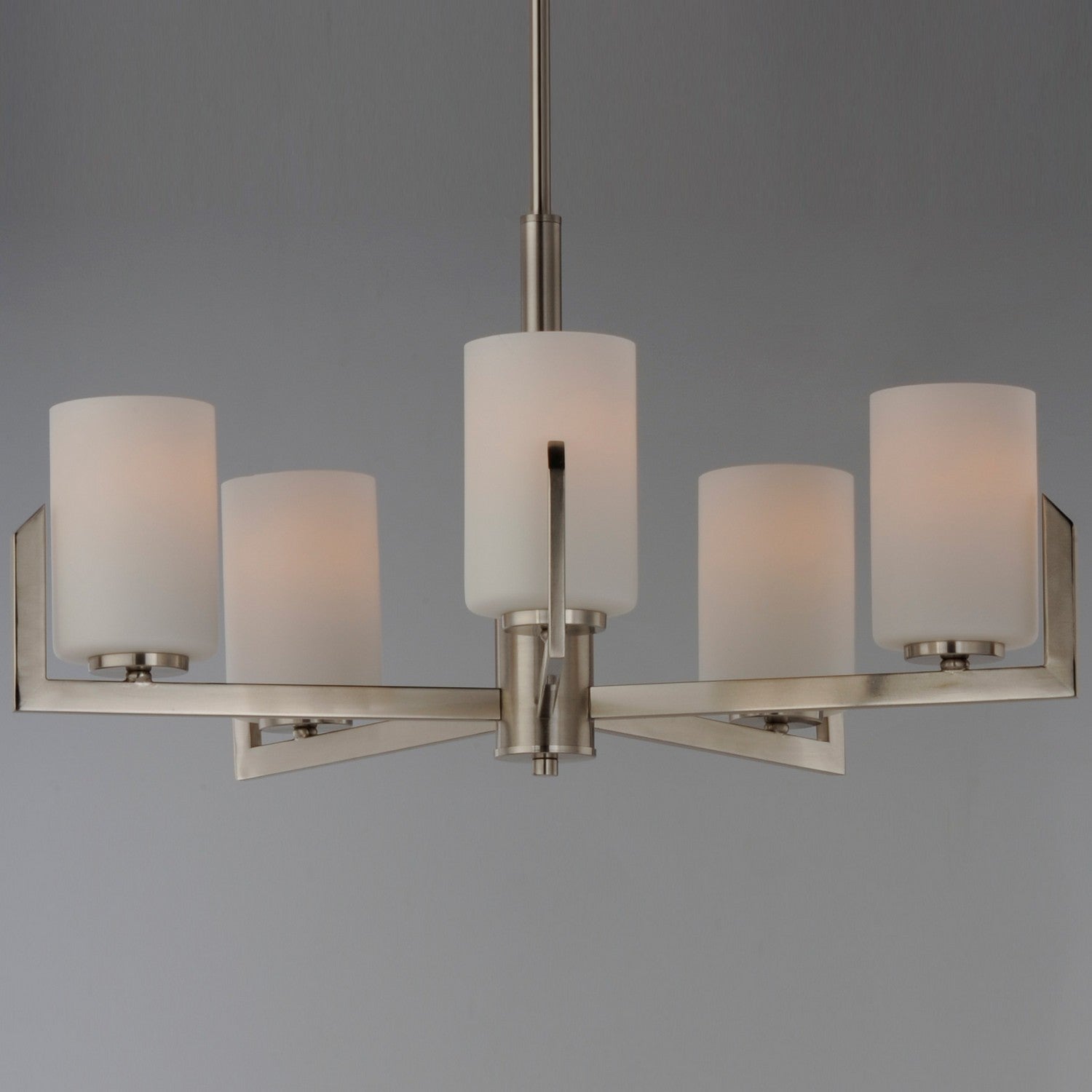 Maxim - 21286SWSN - Five Light Chandelier - Dart - Satin Nickel