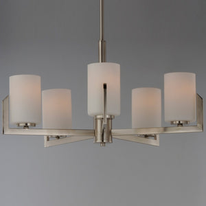 Maxim - 21286SWSN - Five Light Chandelier - Dart - Satin Nickel