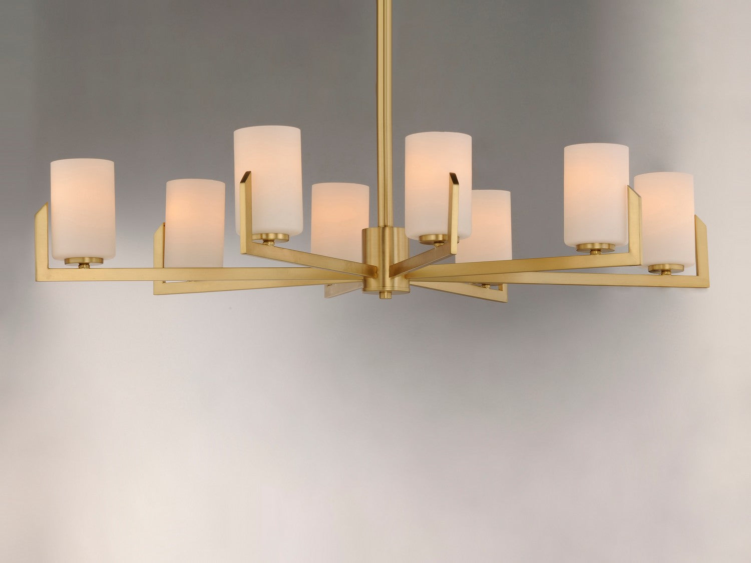 Maxim - 21288SWSBR - Eight Light Chandelier - Dart - Satin Brass