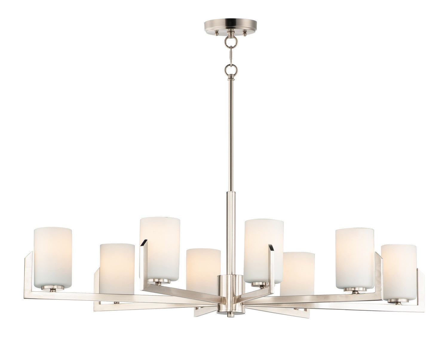 Maxim - 21288SWSN - Eight Light Chandelier - Dart - Satin Nickel