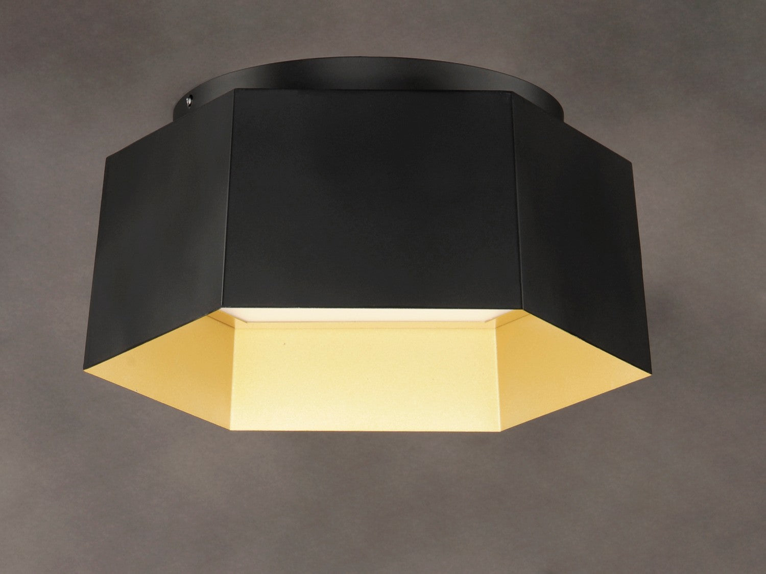 Maxim - 30330BKGLD - LED Flush Mount - Honeycomb - Black / Gold