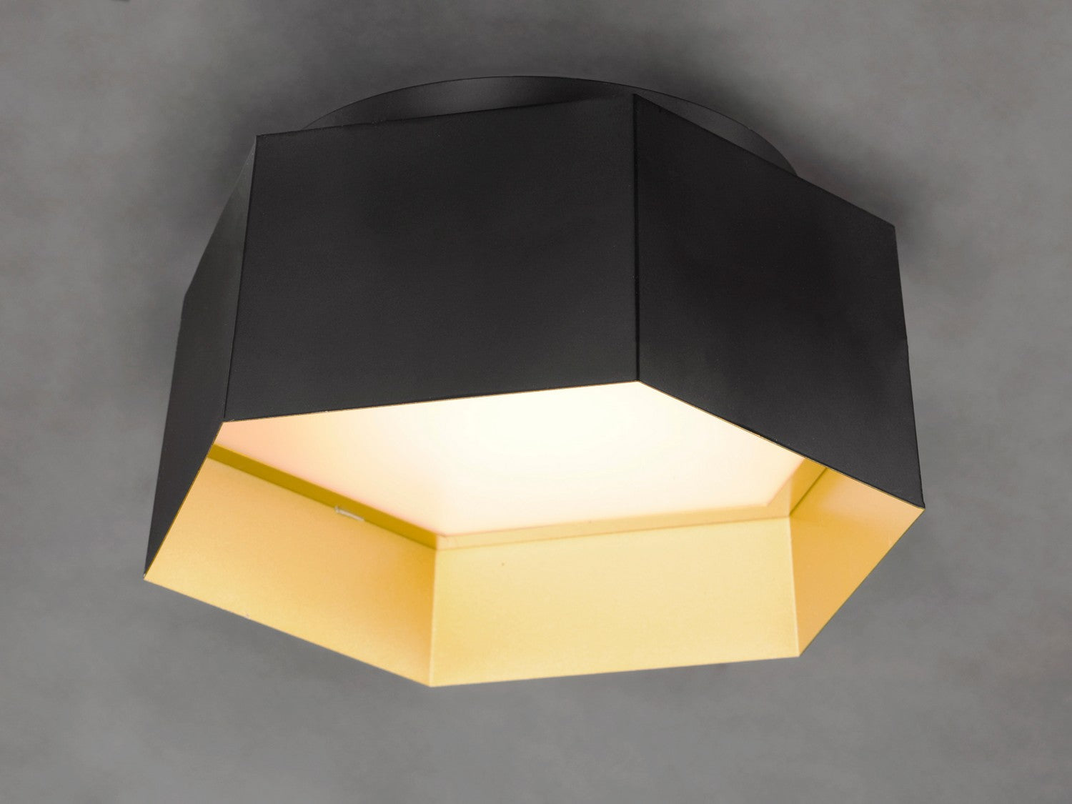 Maxim - 30330BKGLD - LED Flush Mount - Honeycomb - Black / Gold