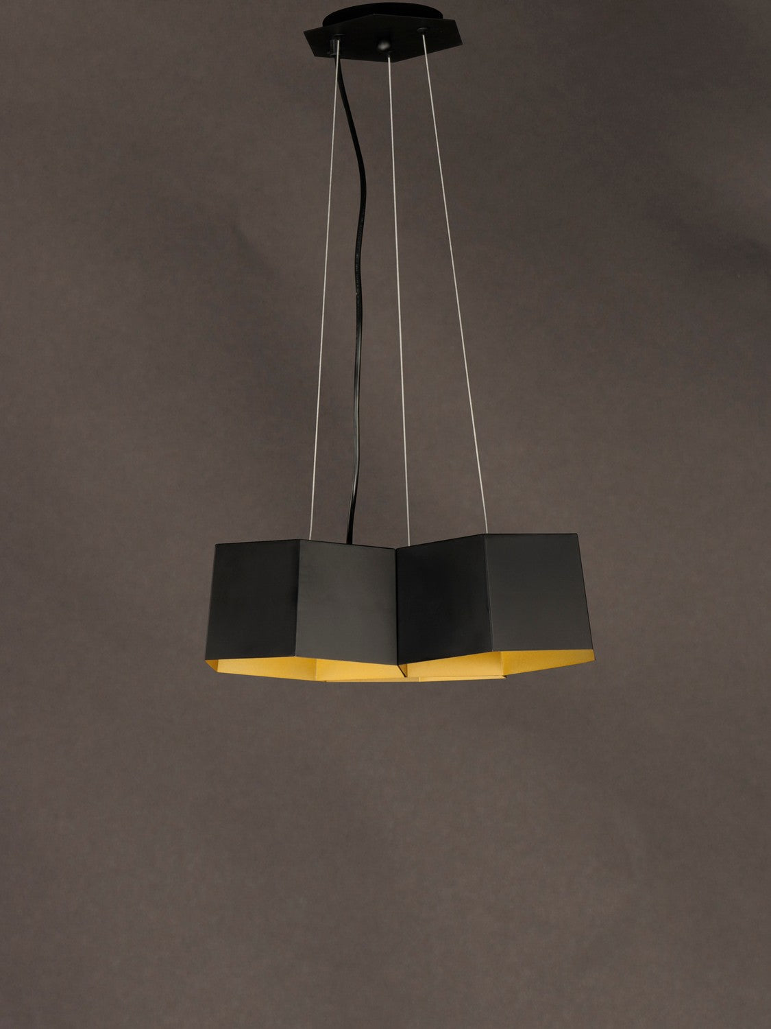 Maxim - 30334BKGLD - LED Chandelier - Honeycomb - Black / Gold