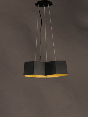 Maxim - 30334BKGLD - LED Chandelier - Honeycomb - Black / Gold