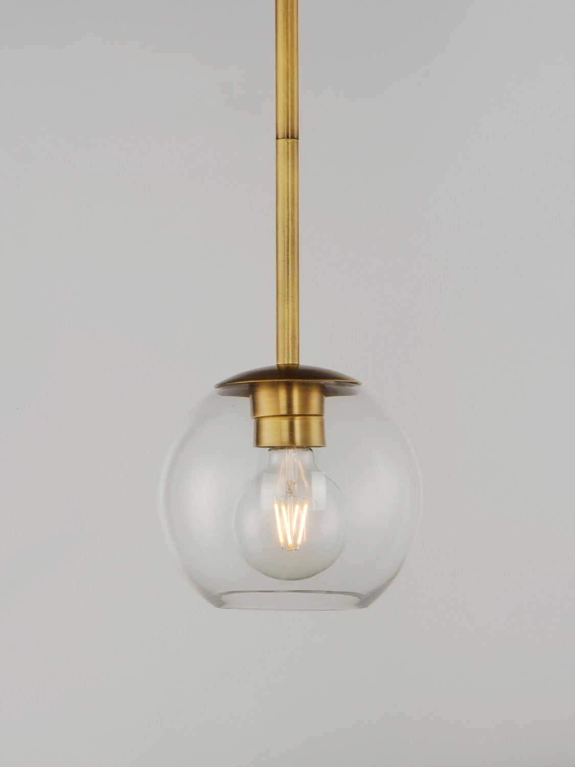 Maxim - 38419CLNAB - One Light Pendant - Branch - Natural Aged Brass