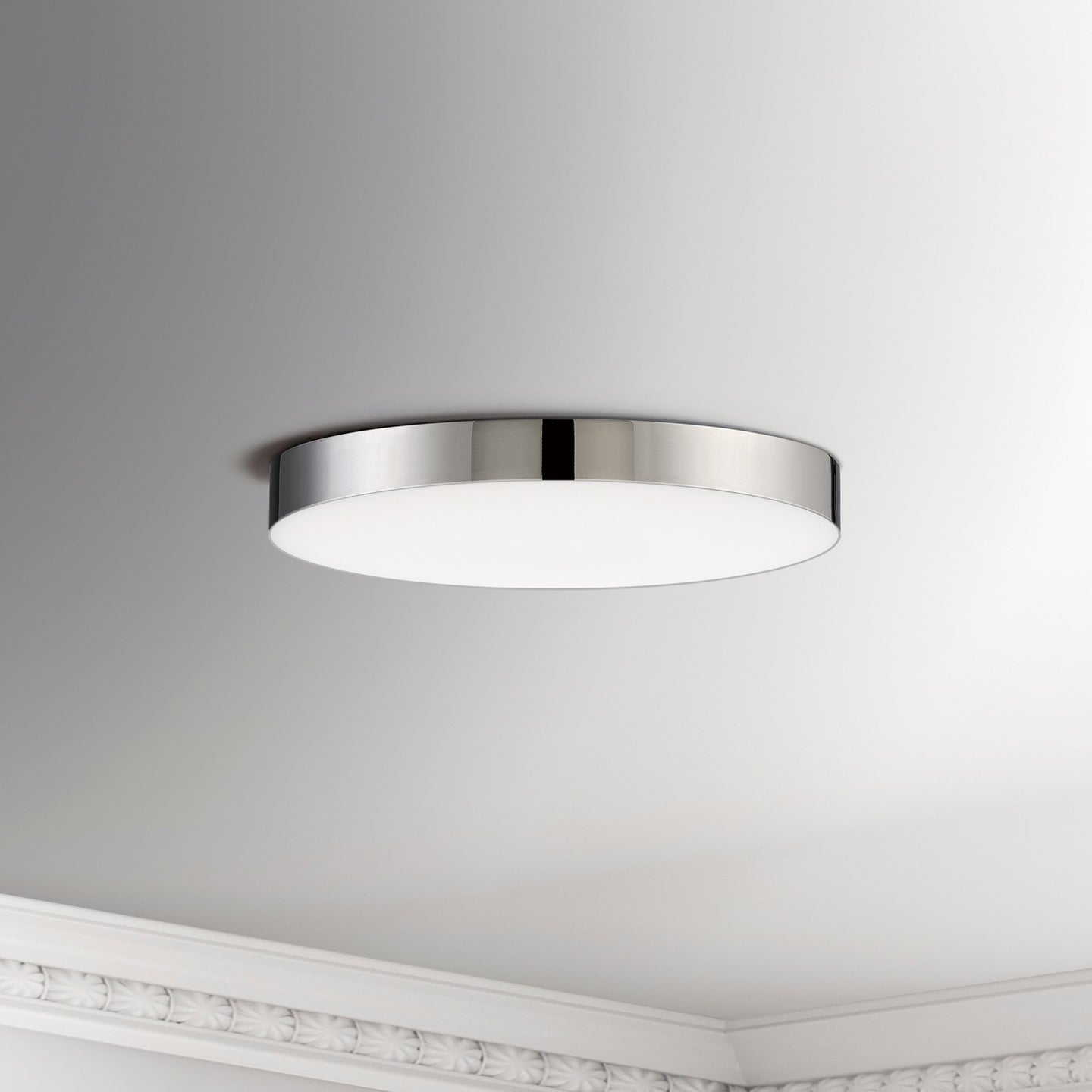 Maxim - 57662WTPC - LED Flush Mount - Trim - Polished Chrome