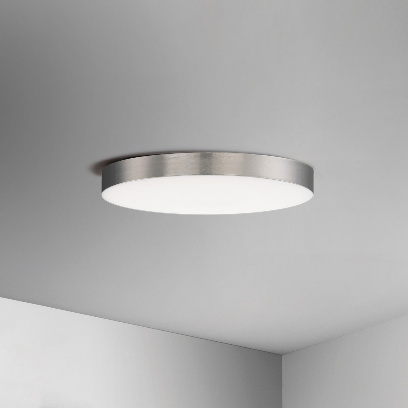 Maxim - 57662WTSN - LED Flush Mount - Trim - Satin Nickel