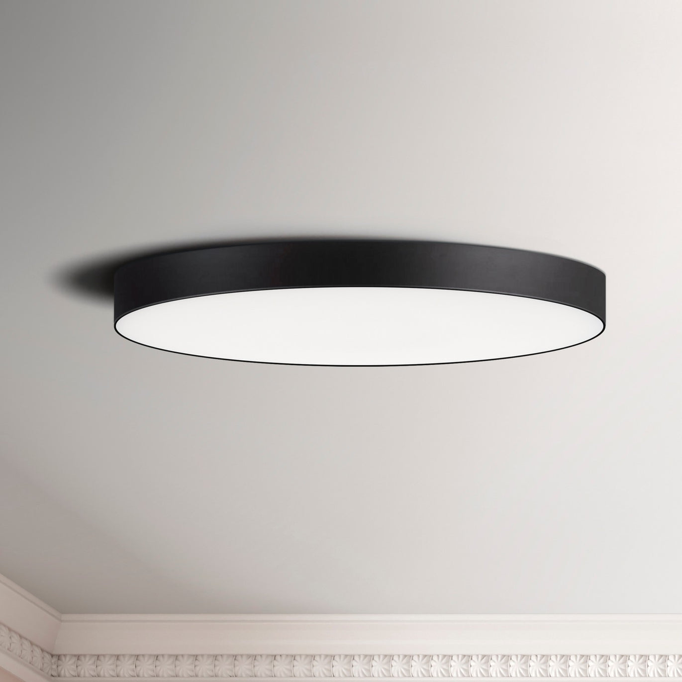 Maxim - 57664WTBK - LED Flush Mount - Trim - Black