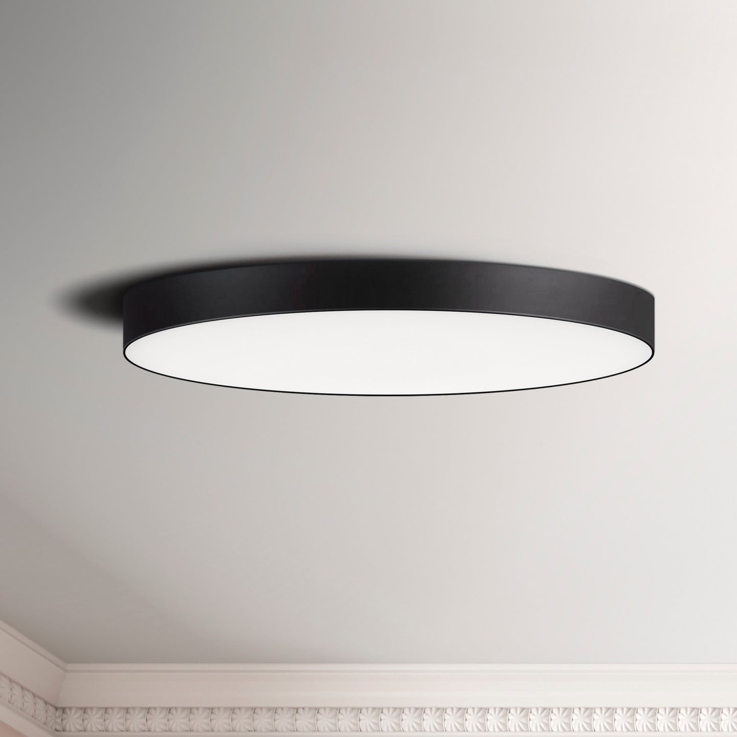Maxim - 57664WTBK - LED Flush Mount - Trim - Black