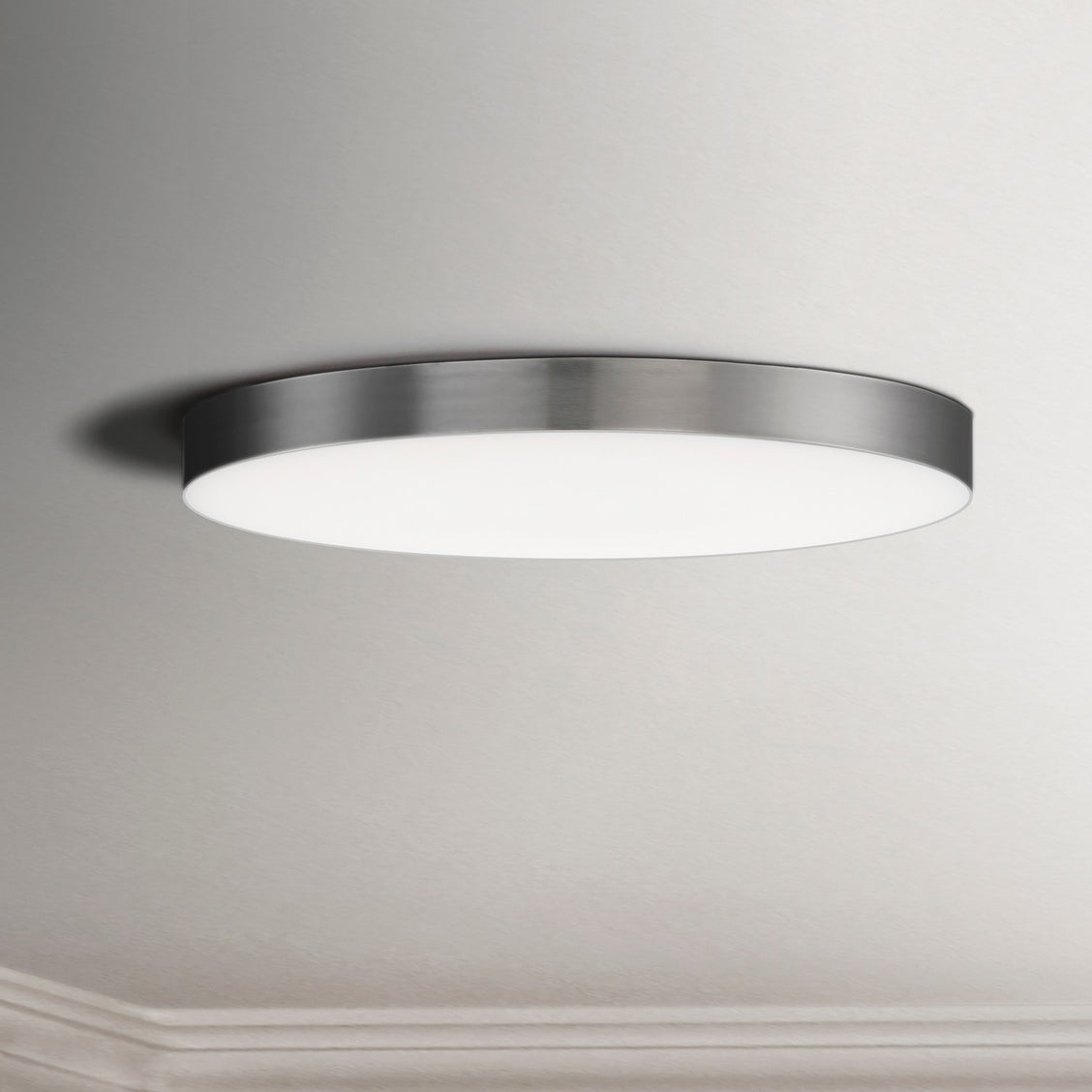 Maxim - 57664WTSN - LED Flush Mount - Trim - Satin Nickel