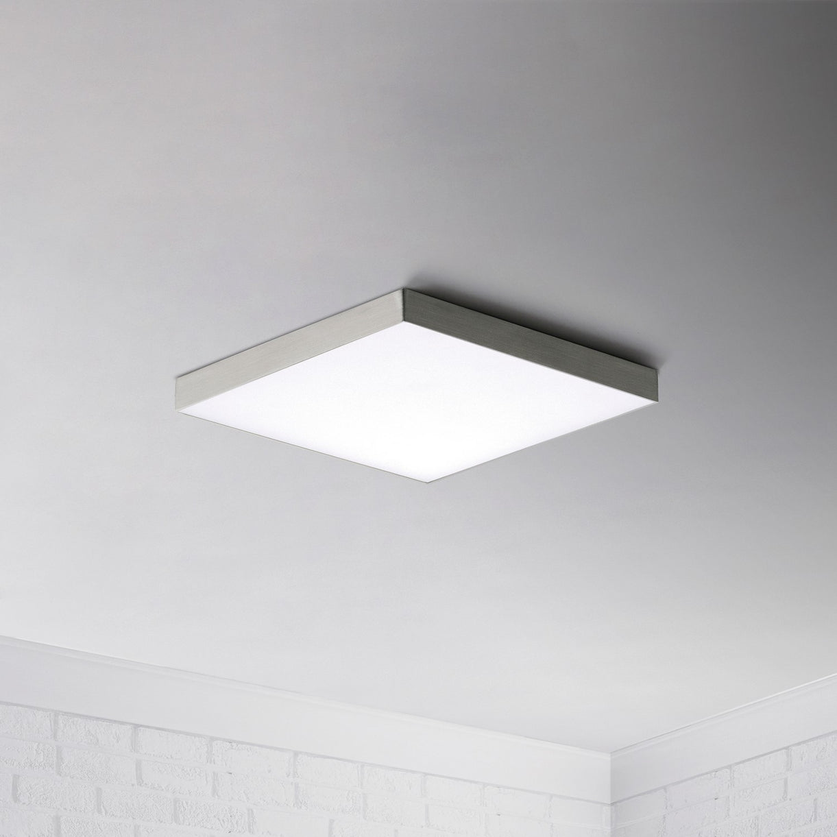 Maxim - 57668WTSN - LED Flush Mount - Trim - Satin Nickel