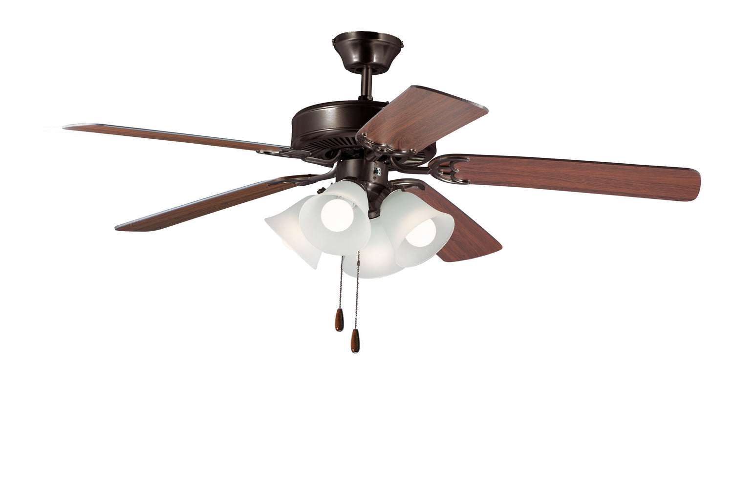 Maxim - 89907FTOIWP - 52"Ceiling Fan - Basic-Max - Oil Rubbed Bronze / Walnut / Pecan