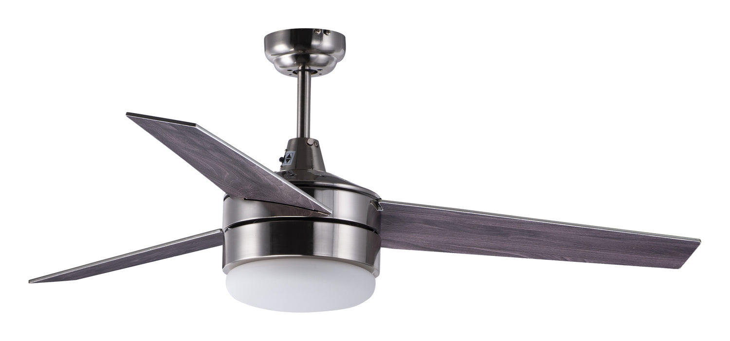 Maxim - 89909FTSNBK - 52"Ceiling Fan - Trio - Satin Nickel / Black