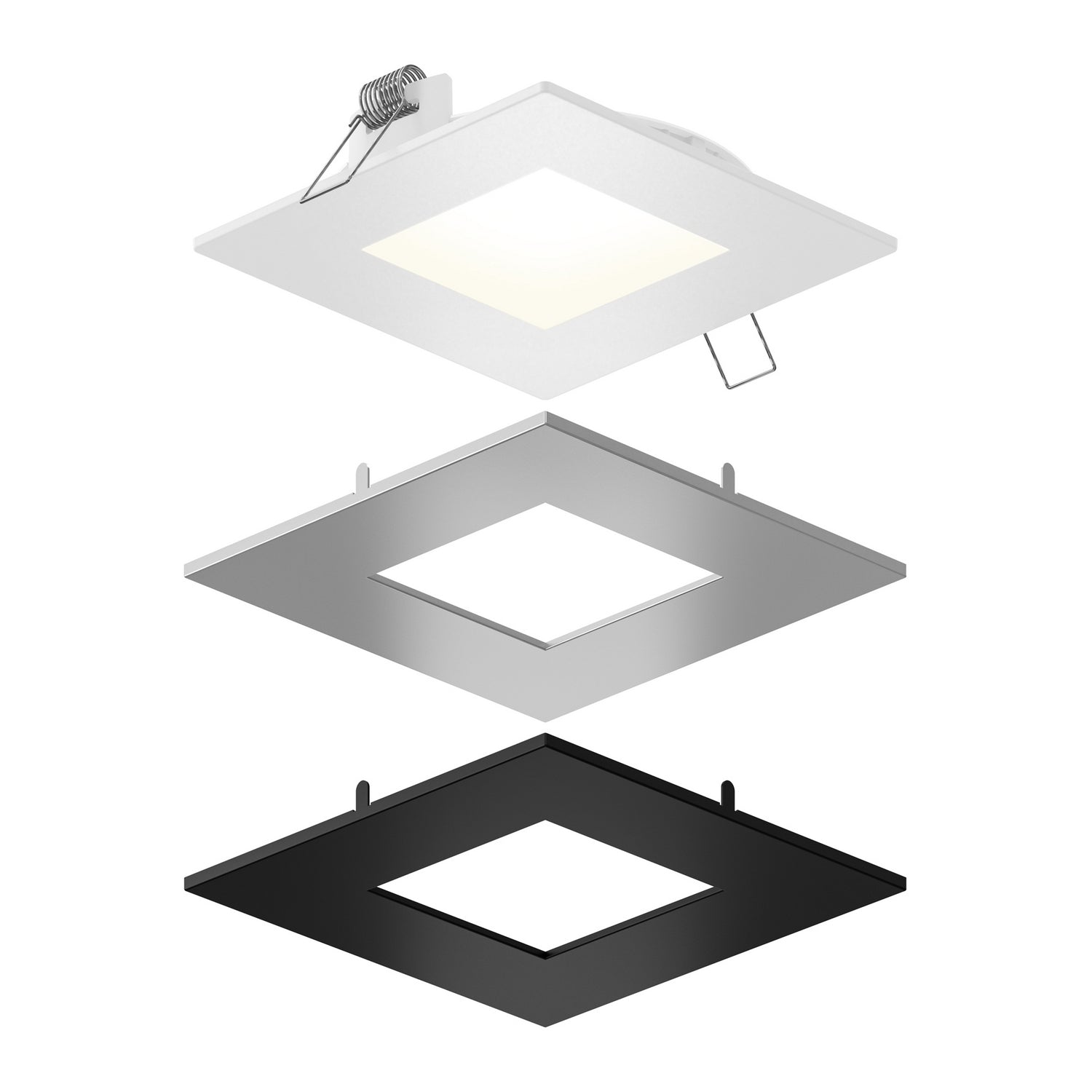 Dals - SPN6SQ-CC-3T - LED Recessed Panel Light with Multi Trim - Multi