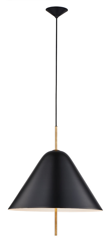 Stone Lighting - PD335MBLE124M - Three Light Pendant - Spin - Satin Brass