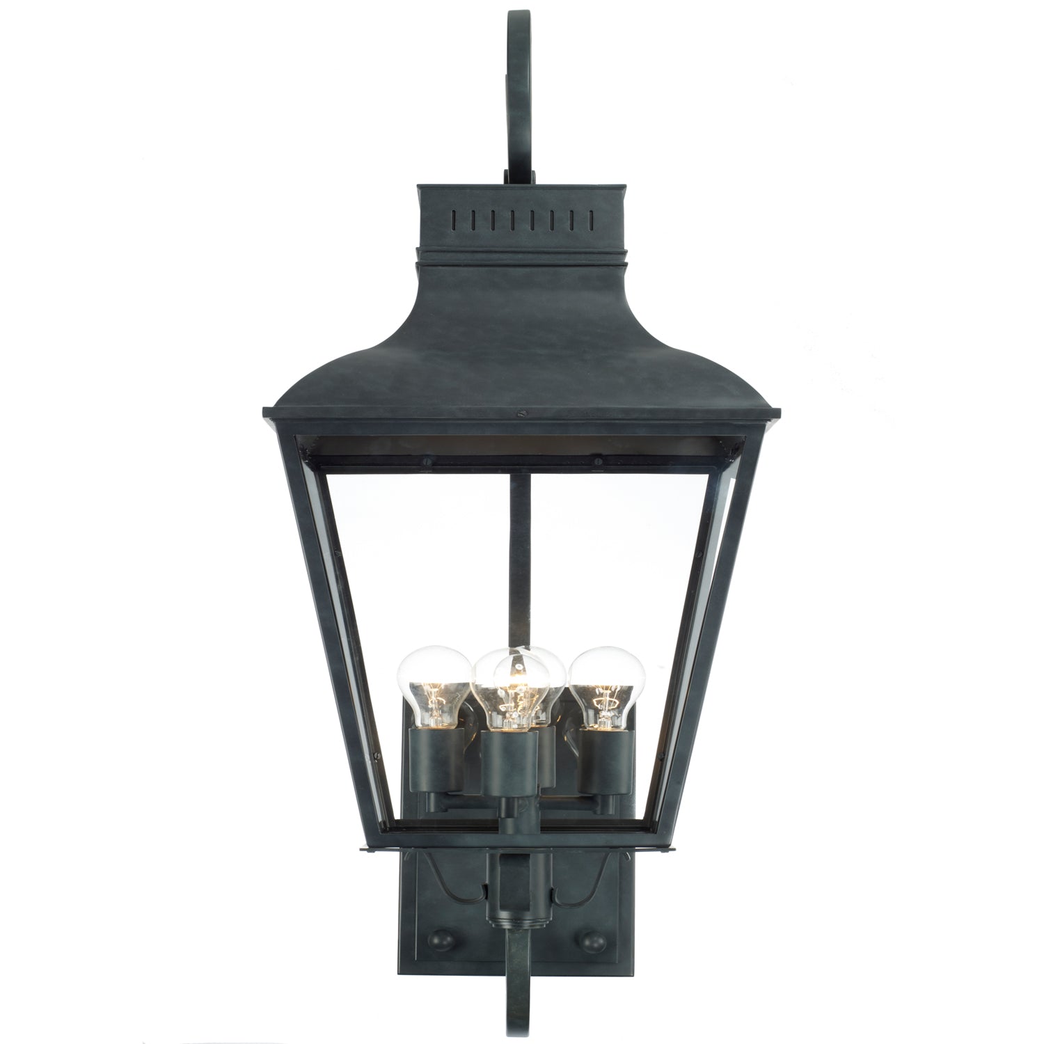 Crystorama - DUM-9804-GE - Four Light Outdoor Wall Sconce - Dumont - Graphite