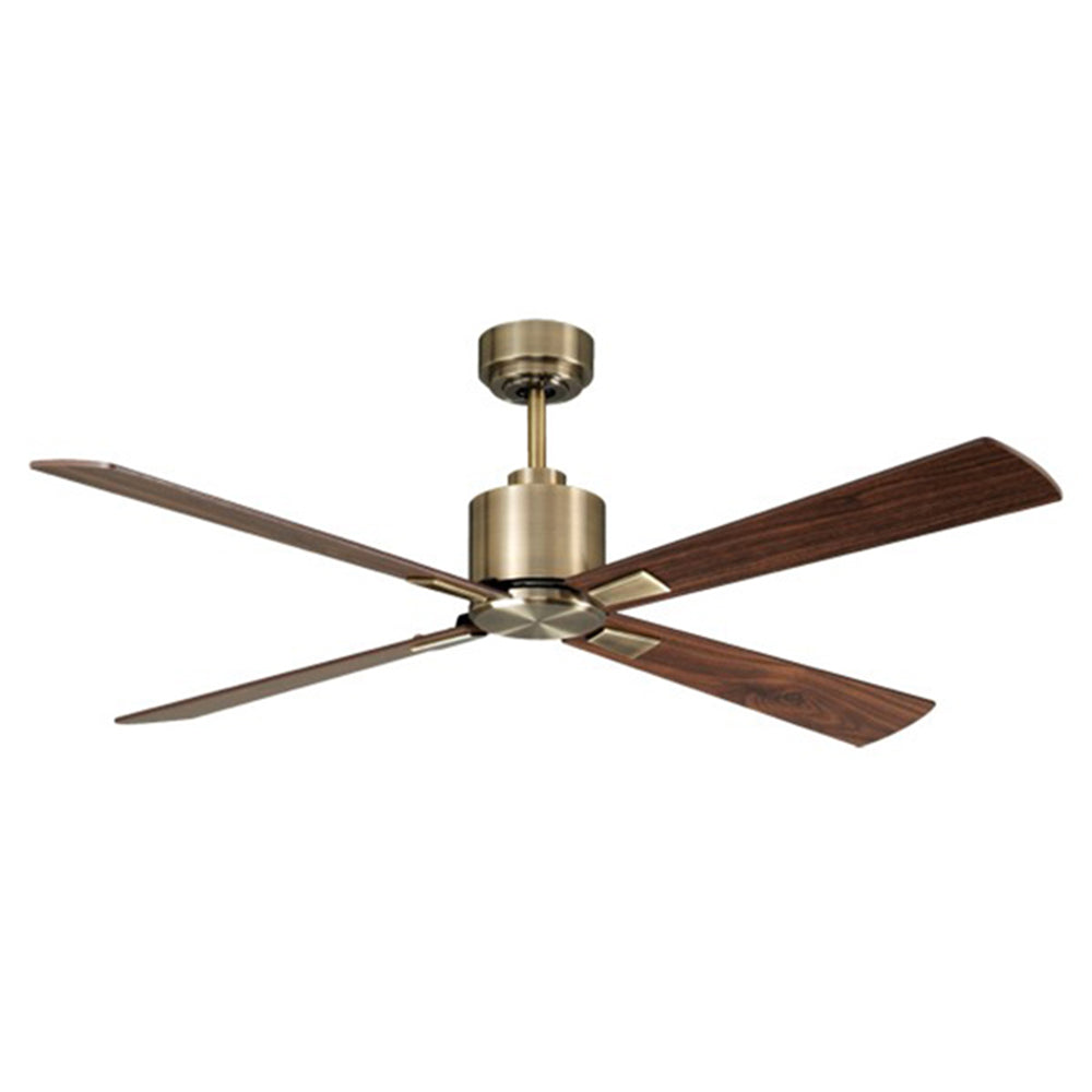 Beacon Lighting - 210522010 - 52"Ceiling Fan - Climate - Antique Brass and Walnut