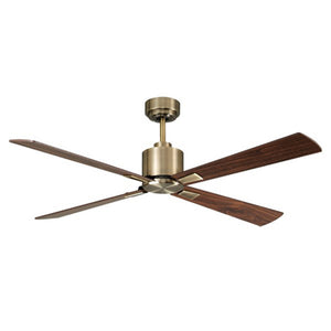 Beacon Lighting - 210522010 - 52``Ceiling Fan - Climate - Antique Brass and Walnut