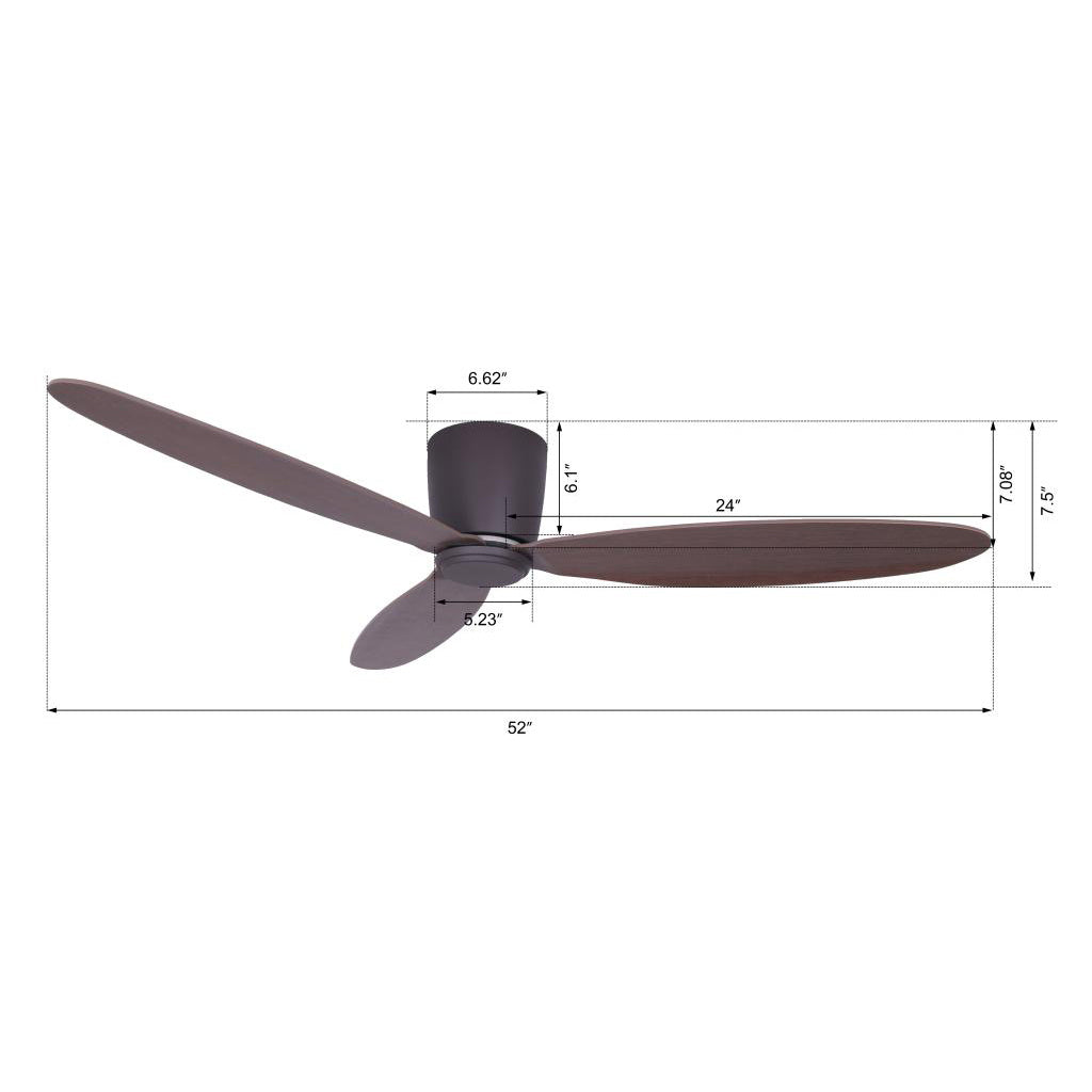 Beacon Lighting - 21288301 - 52``Ceiling Fan - Radar - Oil Rubbed Bronze