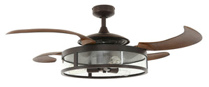 Beacon Lighting - 212925010 - 48``Ceiling Fan - Classic - Oil Rubbed Bronze and Dark Koa