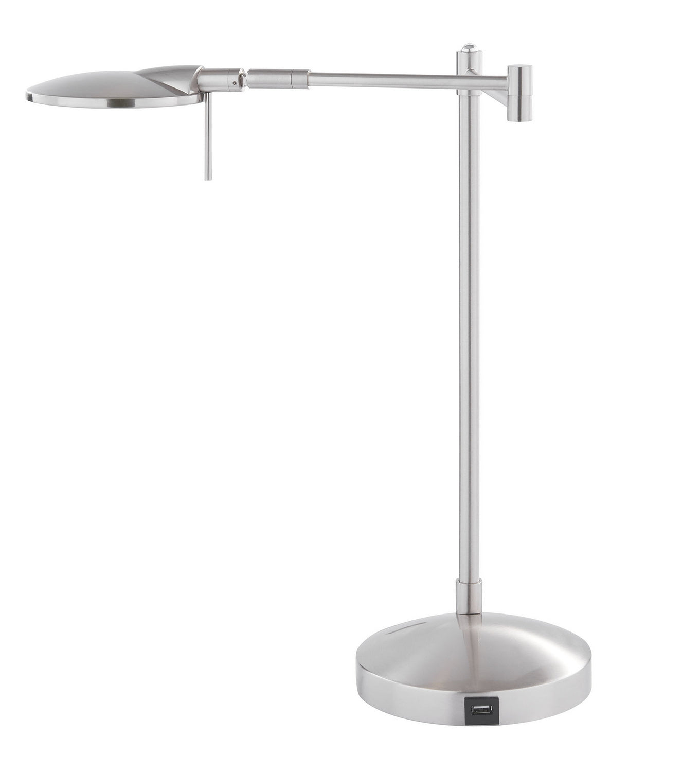 Arnsberg - 525890107 - LED Swing-Arm Lamp With USB - Dessau - Satin Nickel