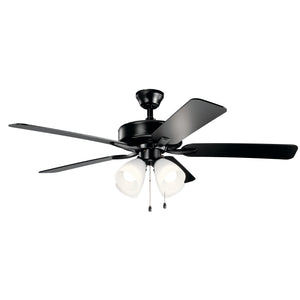 Kichler - 330016SBK - 52"Ceiling Fan - Basics Pro Premier - Satin Black