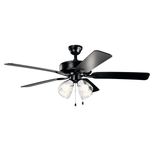 Kichler - 330016SBKS - 52"Ceiling Fan - Basics Pro Premier - Satin Black