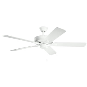 Kichler - 330018MWH - 52"Ceiling Fan - Basics Pro - Matte White