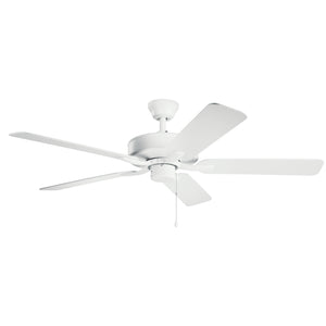 Kichler - 330018MWH - 52"Ceiling Fan - Basics Pro - Matte White