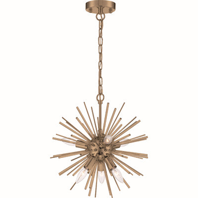 Nuvo Lighting - 60-6992 - Six Light Chandelier - Cirrus - Vintage Brass