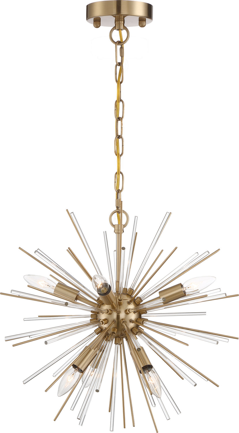 Nuvo Lighting - 60-6992 - Six Light Chandelier - Cirrus - Vintage Brass