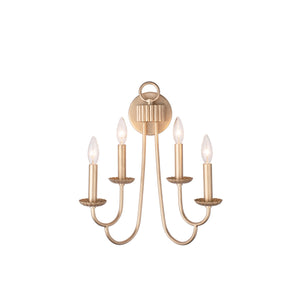 Kalco - 511721MG - Four Light Wall Sconce - Kiera - Modern Gold