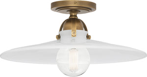 Robert Abbey - 614 - One Light Flushmount - Rico Espinet Arial - Warm Brass