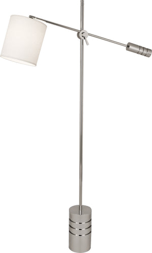 Robert Abbey - S292 - One Light Floor Lamp - Campbell - Polished Nickel