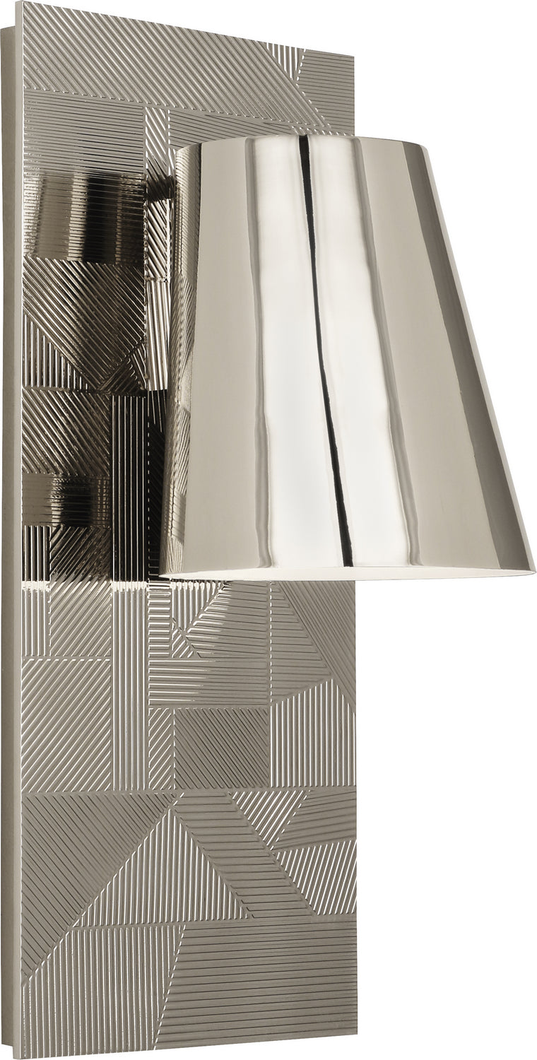 Robert Abbey - S622 - One Light Wall Sconce - Michael Berman Brut - Polished Nickel