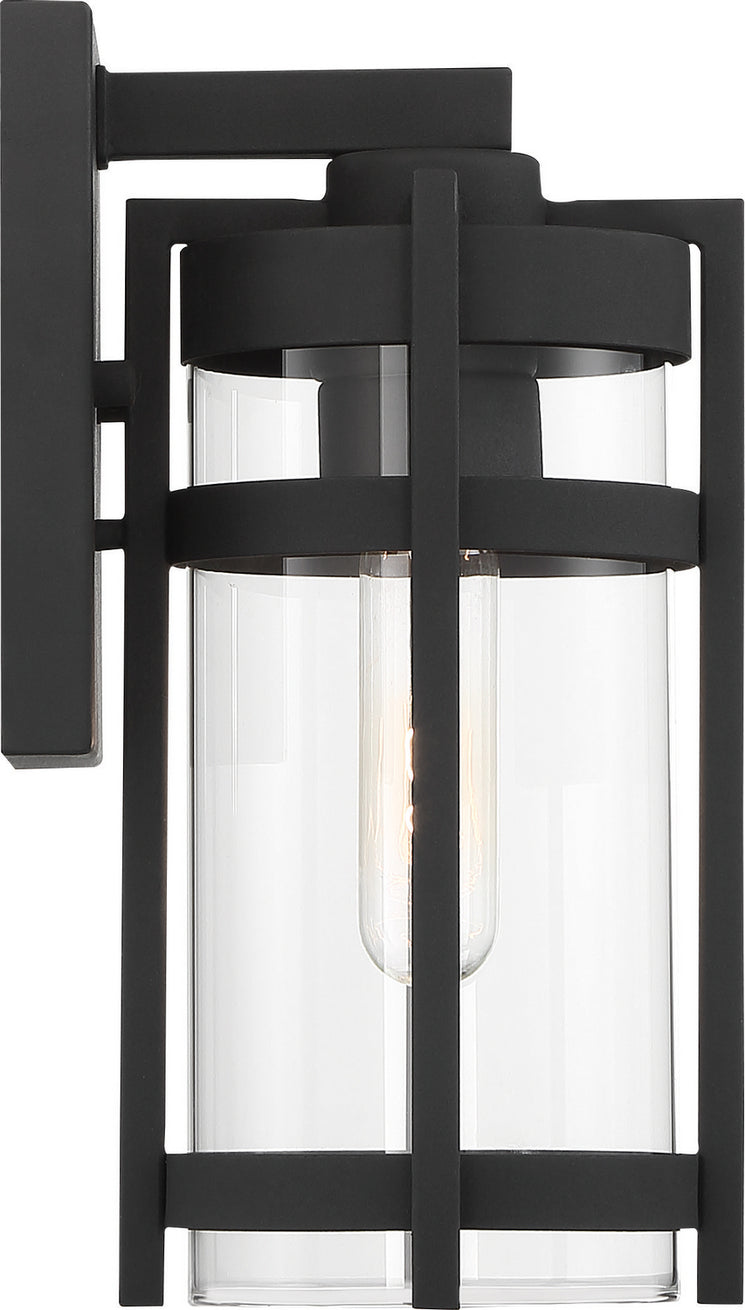 Nuvo Lighting - 60-6571 - One Light Outdoor Wall Lantern - Tofino - Textured Black / Clear Glass