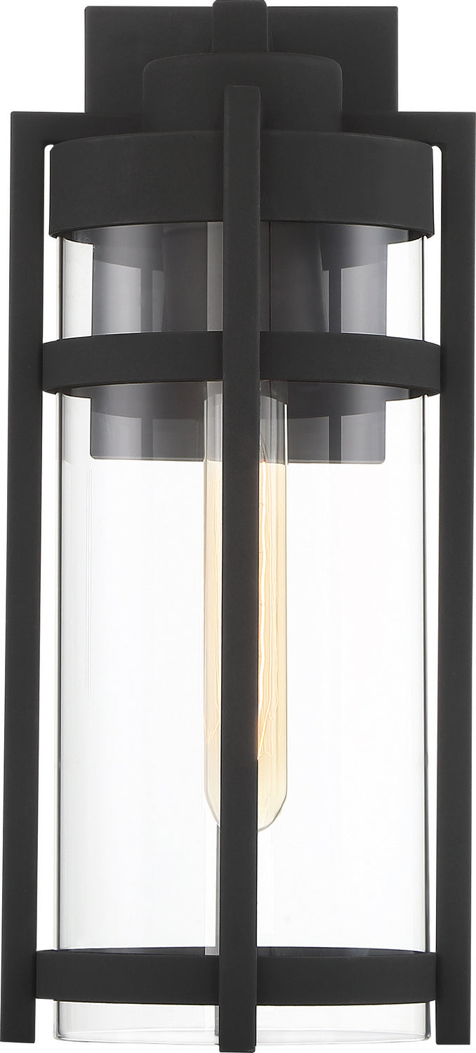 Nuvo Lighting - 60-6572 - One Light Outdoor Wall Lantern - Tofino - Textured Black / Clear Glass