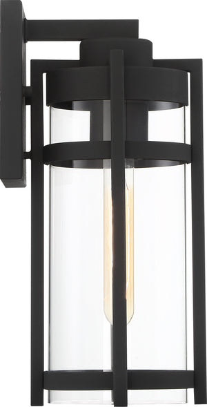 Nuvo Lighting - 60-6572 - One Light Outdoor Wall Lantern - Tofino - Textured Black / Clear Glass