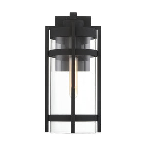 Nuvo Lighting - 60-6573 - One Light Outdoor Wall Lantern - Tofino - Textured Black / Clear Glass