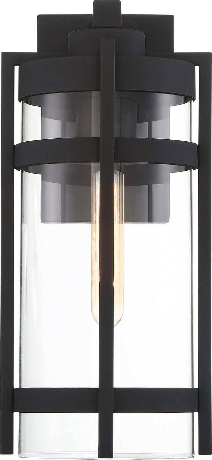 Nuvo Lighting - 60-6573 - One Light Outdoor Wall Lantern - Tofino - Textured Black / Clear Glass