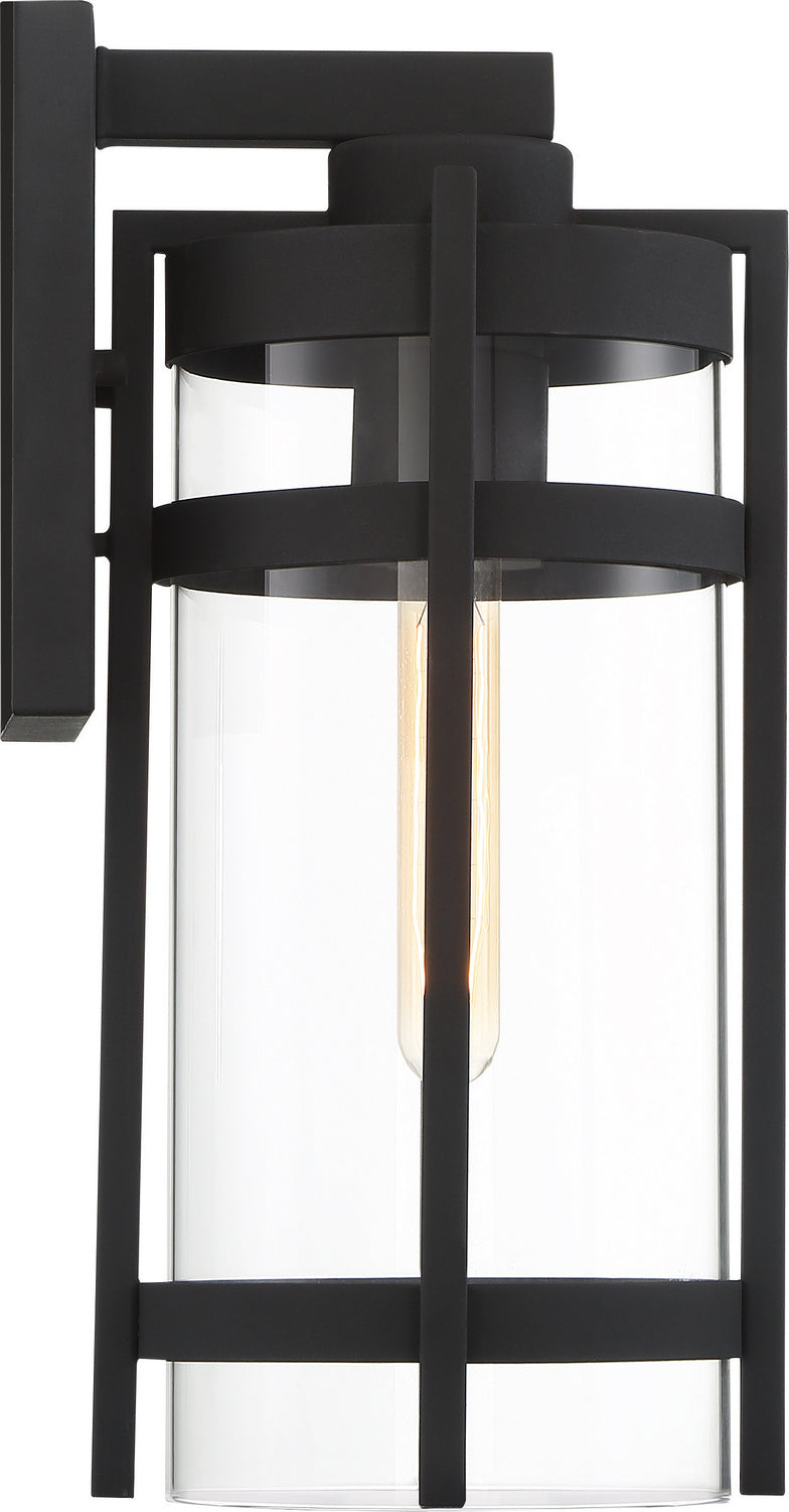 Nuvo Lighting - 60-6573 - One Light Outdoor Wall Lantern - Tofino - Textured Black / Clear Glass