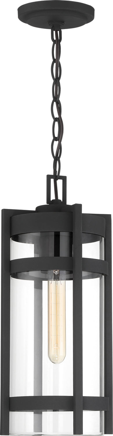 Nuvo Lighting - 60-6574 - One Light Hanging Lantern - Tofino - Textured Black / Clear Glass