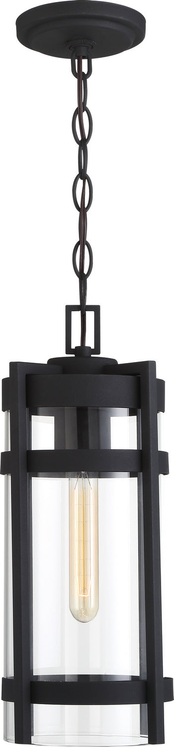 Nuvo Lighting - 60-6574 - One Light Hanging Lantern - Tofino - Textured Black / Clear Glass